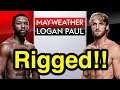 Floyd Mayweather and Logan Paul FIGHT RIGGED! *MUST SEE*