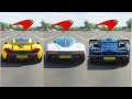 Forza Horizon 4 Drag Race - Mclaren P1 Vs Speedtail Vs Senna