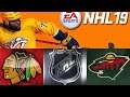NHL 19 season mode: Chicago Blackhawks vs Minnesota Wild (Xbox One HD) [1080p60FPS]
