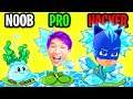 NOOB vs PRO vs HACKER In PLANTS vs ZOMBIES! (MAX LEVEL! *NIGHT MODE*!)
