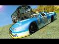 School Bus VS Nascar Stock Cars On a Mountain! - BeamNG Gameplay Races & Crashes