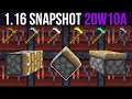 Minecraft 1.16 Snapshot 20w10a Smithing Table Use, New Item Frame Features!