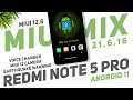 MIUI MiX 21.6.16 For Redmi Note 5 Pro | Android 11 | Voice Changer, Earthquake Warning, MIUI 12 Cam