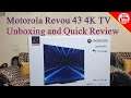 Motorola Revou Android 43 4K TV Unboxing and Quick review