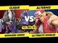 The Grind 129 Online Winners Semis - Clique (Wolf) Vs. Alternis (Terry, Little Mac) Smash Ultimate
