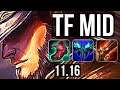 TWISTED FATE vs YASUO (MID) | 8/0/5, 2.7M mastery, 1100+ games, Legendary | BR Master | v11.16