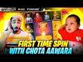 First Time Spin With Chota Aawara || Arctic Blue Bundle || Aawara Vs Chota Aawara || Free Fire