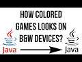 How color Java Games look on B&W Screens? [Bomb Submarine]