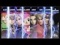 Super Smash Bros Ultimate Amiibo Fights – Steve & Co #158 Girls P2 vs Long Hair Boys