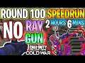 WORLD RECORD! No Ray Gun ROUND 100 Cold War Zombies | 2:06 (Penthouse Strat w Gallo + Wonder Weapon)