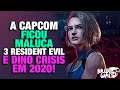 A Capcom Ficou MALUCA, 3 Resident Evil Para 2020 e DINO CRISIS Remake Especulado!