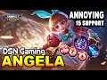ASSIST KING! Annoying SUPPORT ANGELA BEST BUILD 2021 by DSNGAMING
