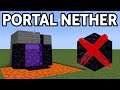 Como Fazer Portal Nether Sem Obsidiana - Minecraft #Shorts