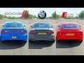 FH4 Drag Race - Dodge Charger SRT Vs Bmw M4 GTS Vs Audi Rs 7 Sportback