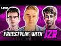Freestyling with JZR, JSTN, and Garrett G | NRG JZR Moi Pro Series #1
