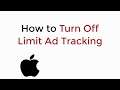 How to Turn Off Limit Ad Tracking UPDATED IOS 12/13