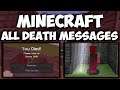 Minecraft All Death Messages! [1.17]