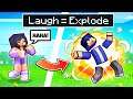 Minecraft But If You LAUGH You EXPLODE!