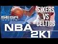 NBA 2K1 (2000) - Dreamcast - Sixers vs Celtics