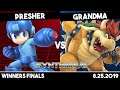 Presher (Megaman) vs Grandma (Bowser) | Winners Finals | Synthwave #8