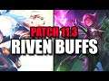 WHAT ARE THESE RIVEN COOLDOWNN BUFFS?? ELISE IS ACTUALLY DESTROYED.. - PATCH 11.3 CHAMPION BUFFS