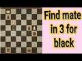 chess problem black solve mate in 3 #Shorts