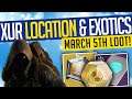 Destiny 2 | WHERE IS XUR? March 5th, 2021 | Exotics, 60+ Rolls & Location! - Season of the Chosen