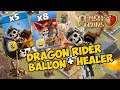 Dragon Rider + Ballon Strategy  War 2021 - Clash Of Clans Malaysia