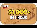 How I Make $1,000 in 1 HOUR In Red Dead Online!