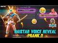 RAISTAR VOICE REVEAL 😨PRANK ON 2B GAMER | GONE WRONG - GARENA FREEFIRE