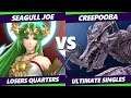 S@X 340 Losers Quarters - Seagull Joe (Palutena) Vs. Creepooba (Ridley) Smash Ultimate - SSBU