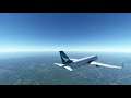 Takeoff from Shantou Waisha Airport Chinese airbase to landing in Hong Kong Int'l Airport (FS 2020)