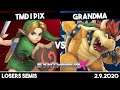 TMD | Pix (Young Link) vs Grandma (Bowser) | Losers Semis | Synthwave X #19