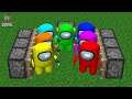 FNF Colorful Among Us x 5 = ??? | Friday Night Funkin' Characters in Minecraft