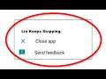 How To Fix Lio Apps Keeps Stopping Error Android & Ios - Fix Lio App Not Open Problem