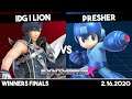 IDG | Lion (Chrom) vs Presher (Megaman) | Winners Finals | Synthwave X #20
