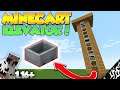 Minecraft FAST Minecart Elevator Tutorial 1.16+ JAVA & BEDROCK!