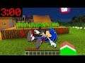 Minecraft PE: WHAT HAPPENED TO SONIC at 3:00AM