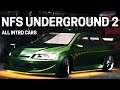 NFS Underground 2 - All Intro Cars