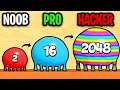 NOOB vs PRO vs HACKER en BLOB MERGE 3D! (MAX LEVEL 2048!) ๐ฎ Esteban Raptor