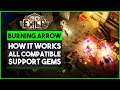 Path Of Exile - Burning Arrow - All Support Gems, How It Works in Builds