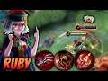 RUBY MAKES ESMERALDA CANNOT DO A LOT OF THINGS | BUILD RUBY TERSAKIT | TOP 1 GLOBAL RUBY