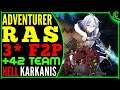 Adventurer Ras Hell Executioner Karkanis (+42 3* F2P Team) Epic Seven Raid Epic 7 Labyrinth E7