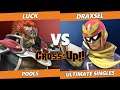 CROSSxUP - Luck (Ganondorf, Luigi) Vs. Draxsel (Captain Falcon) SSBU Ultimate Tournament