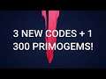 Genshin Impact - 3 Codes for 300 primogems for only 15 hrs - Claim it now