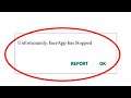 How to Fix Unfortunately "FaceApp" App Has Stopped Problem Solved in Android & Ios