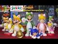 Jakks Super Mario 3D World + Bowsers fury Multipack Cat Peach Mario Luigi Review & Comparison