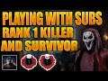 LIVE 🔴Dead by Daylight Mobile - PLAYING WITH SUBSCRIBERS! RANK 1 KILLER AND SURVIVOR GAMEPLAY!
