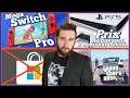Mega Nintendo Switch Pro 🔥 PS5 Prix & Brevet 🎮 Microsoft Ferme Boutique & GTA V dans les Tesla ?!
