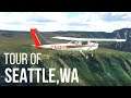 #Microsoft Flight Simulator 2020 | Tour of Seattle | Real Time-Weather Setting | Gameplay